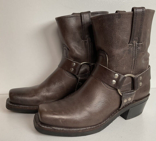 Frye Women’s Short Engineer Harness Boots 7.5 M USA Made Snip Toe