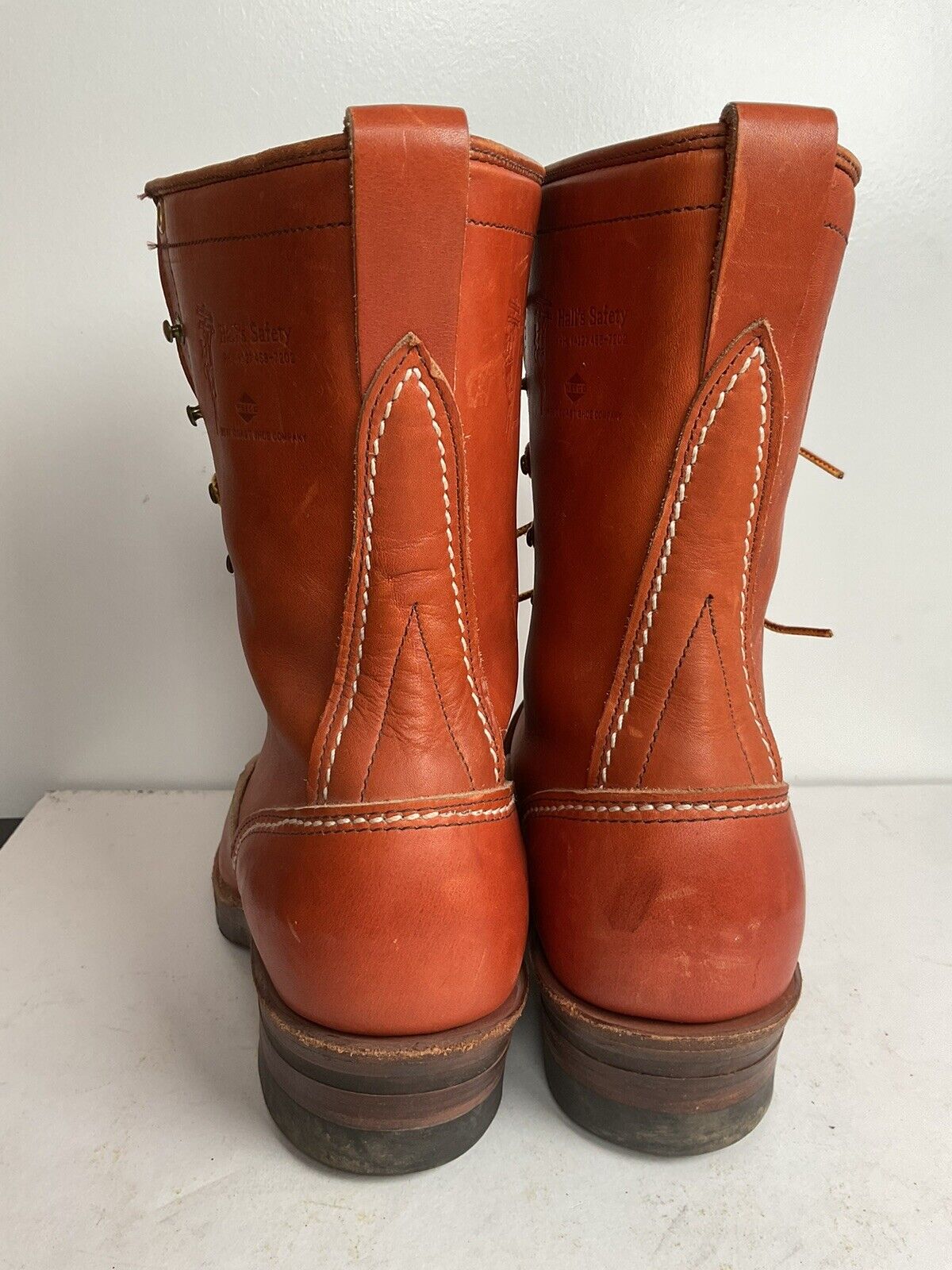 Wesco for Hall’s Safety Linesman Boots 8.5 D Job Master Old Logo West Coast