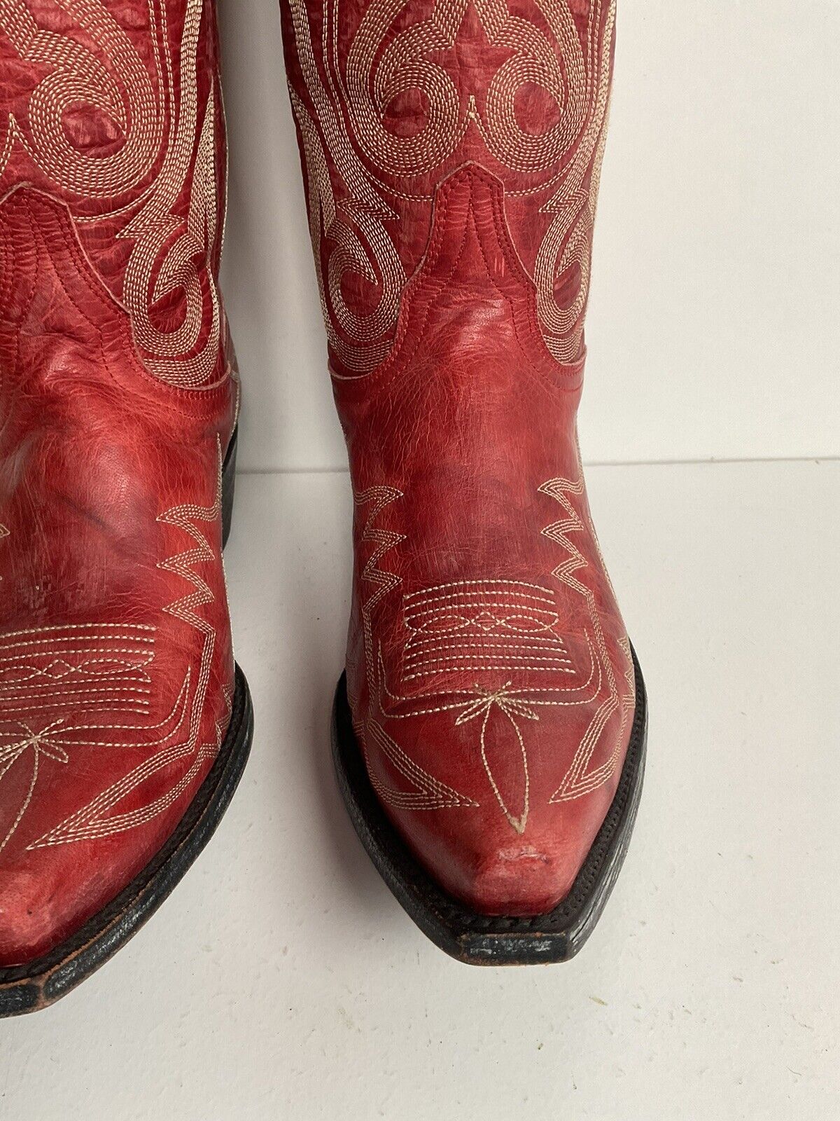 Old Gringo Nevada Red Cowgirl Boots 6.5 B Stitched