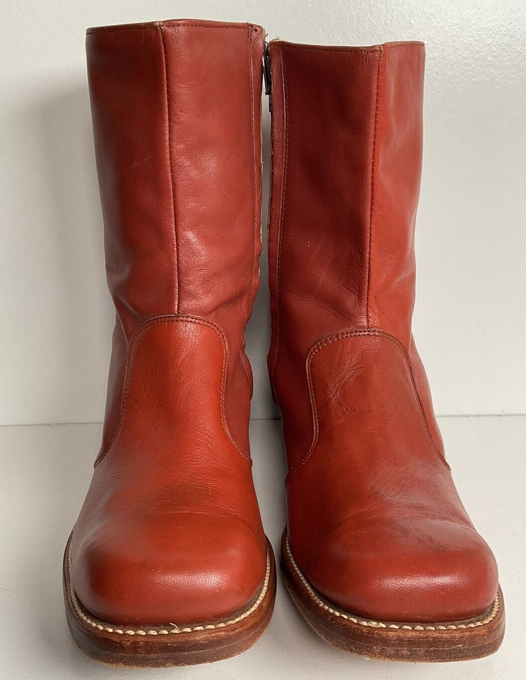 Vintage Frye Chunky Ankle Boots 11 D USA Made Campus