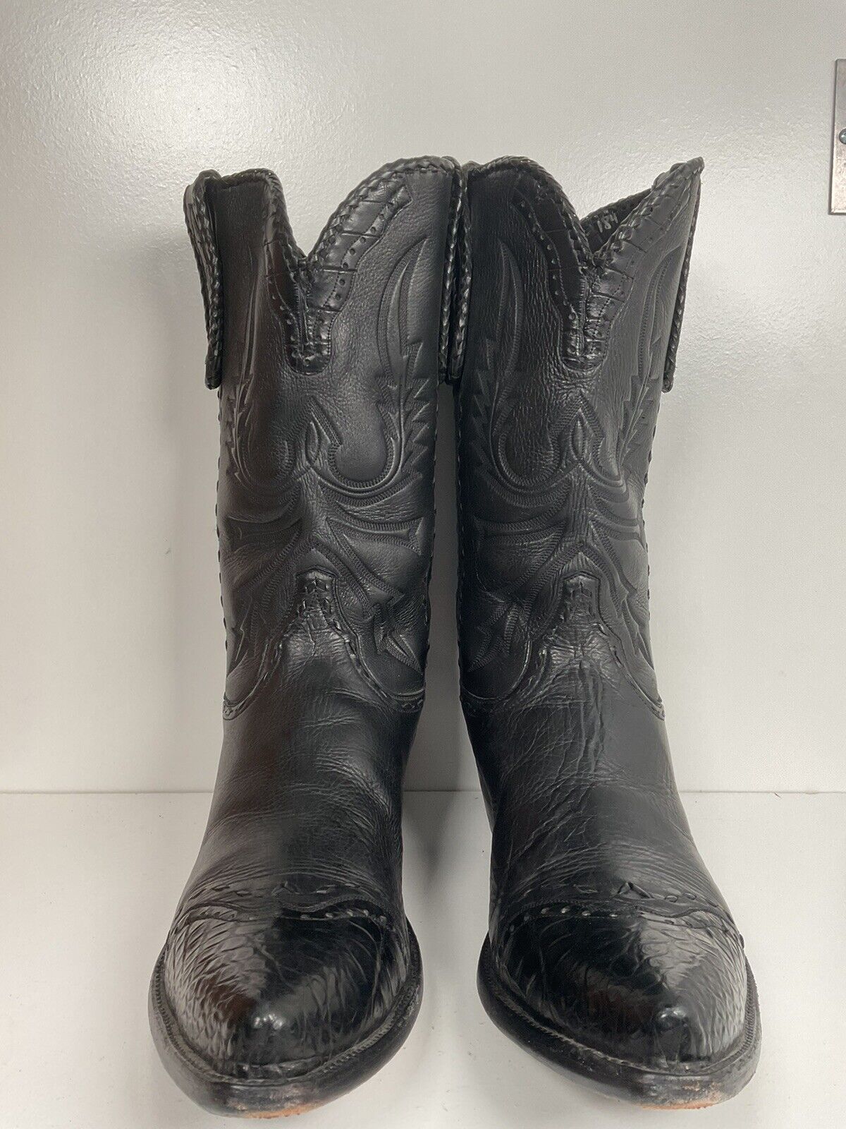 Stallion Custom Alligator Wingtip Cowboy Boots 13.5 Buck Lace Triad