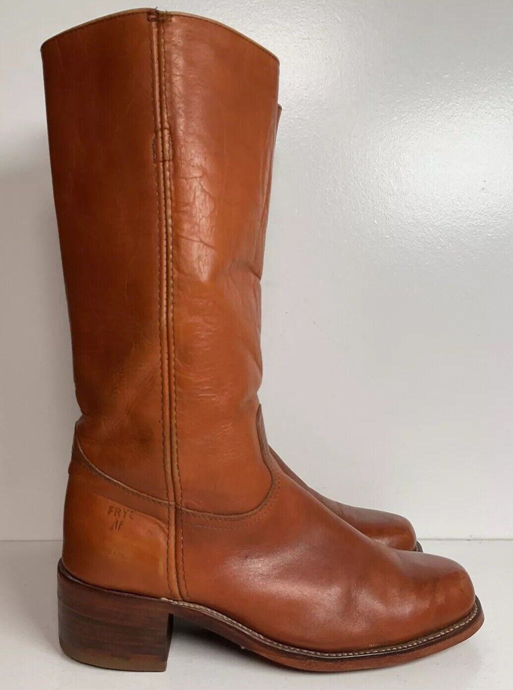 Frye Campus Boots 10 D USA Made Chunky Vintage New Half Soles