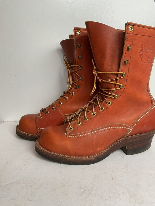 Wesco for Hall’s Safety Linesman Boots 8.5 D Job Master Old Logo West Coast