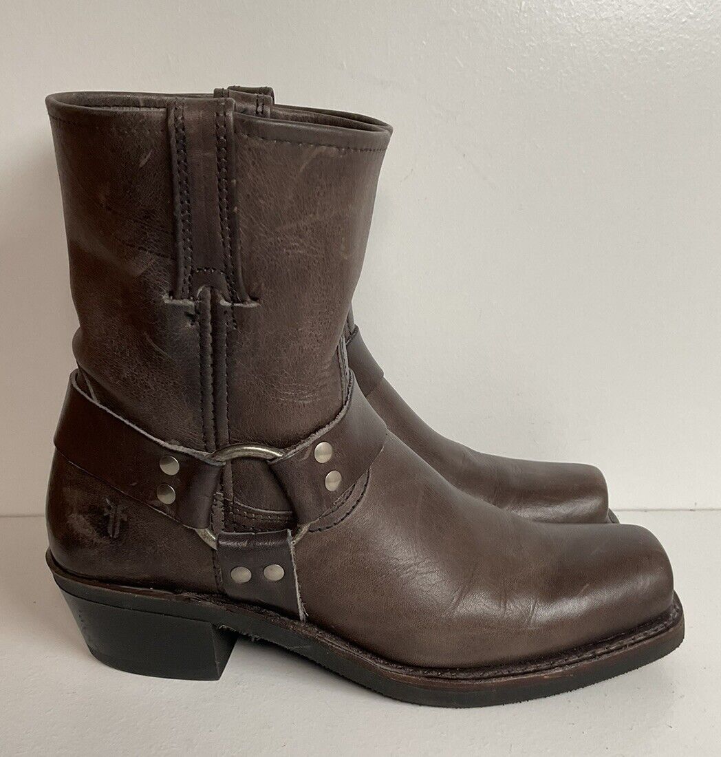 Frye Women’s Short Engineer Harness Boots 7.5 M USA Made Snip Toe