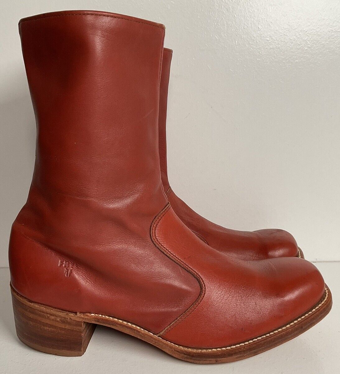 Vintage Frye Chunky Ankle Boots 11 D USA Made Campus