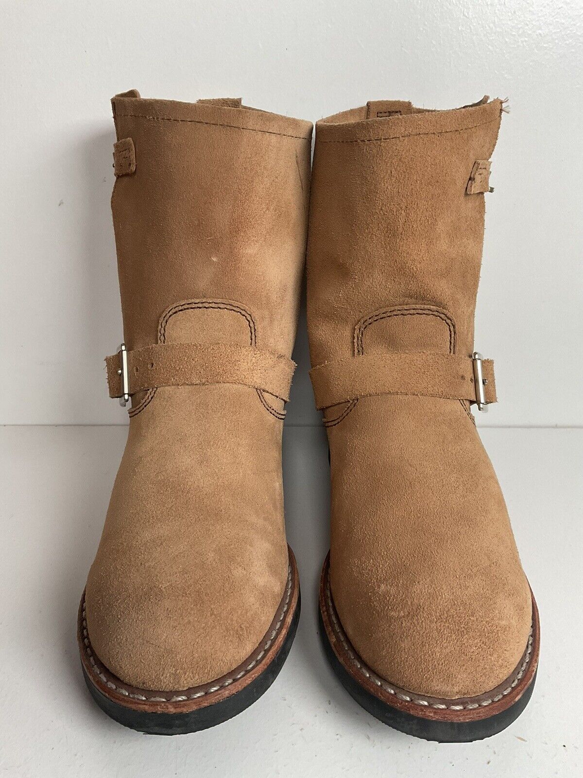 Red Wing Women’s Sand Mojave Suede Engineer Boots 8 B USA Made Style 3358