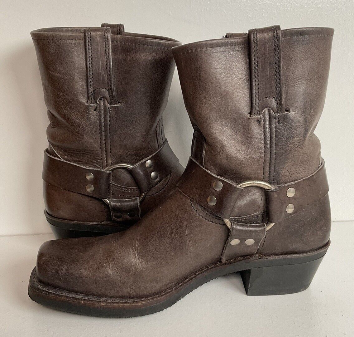 Frye Women’s Short Engineer Harness Boots 7.5 M USA Made Snip Toe