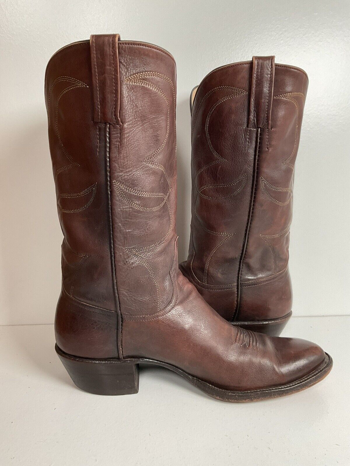 Vintage Rocky Carroll Custom Cowgirl Boots 8-8.5 Texas Americana