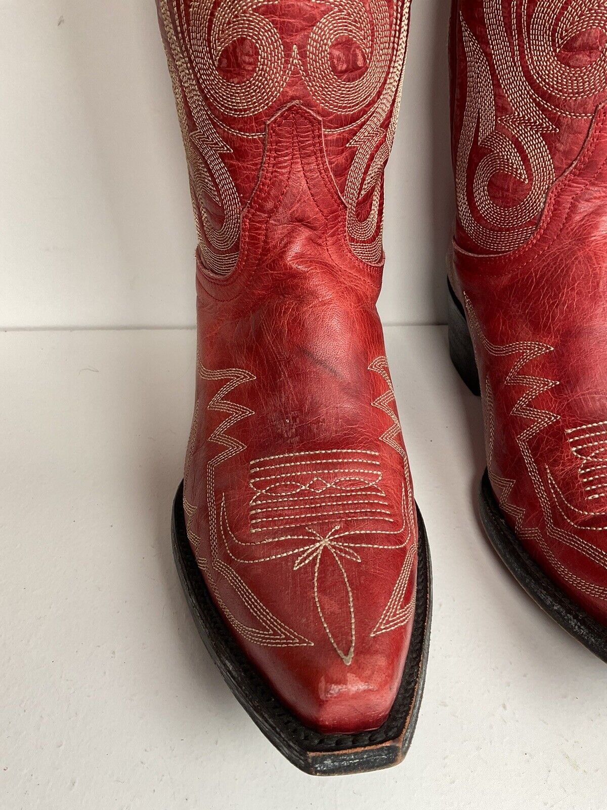 Old Gringo Nevada Red Cowgirl Boots 6.5 B Stitched