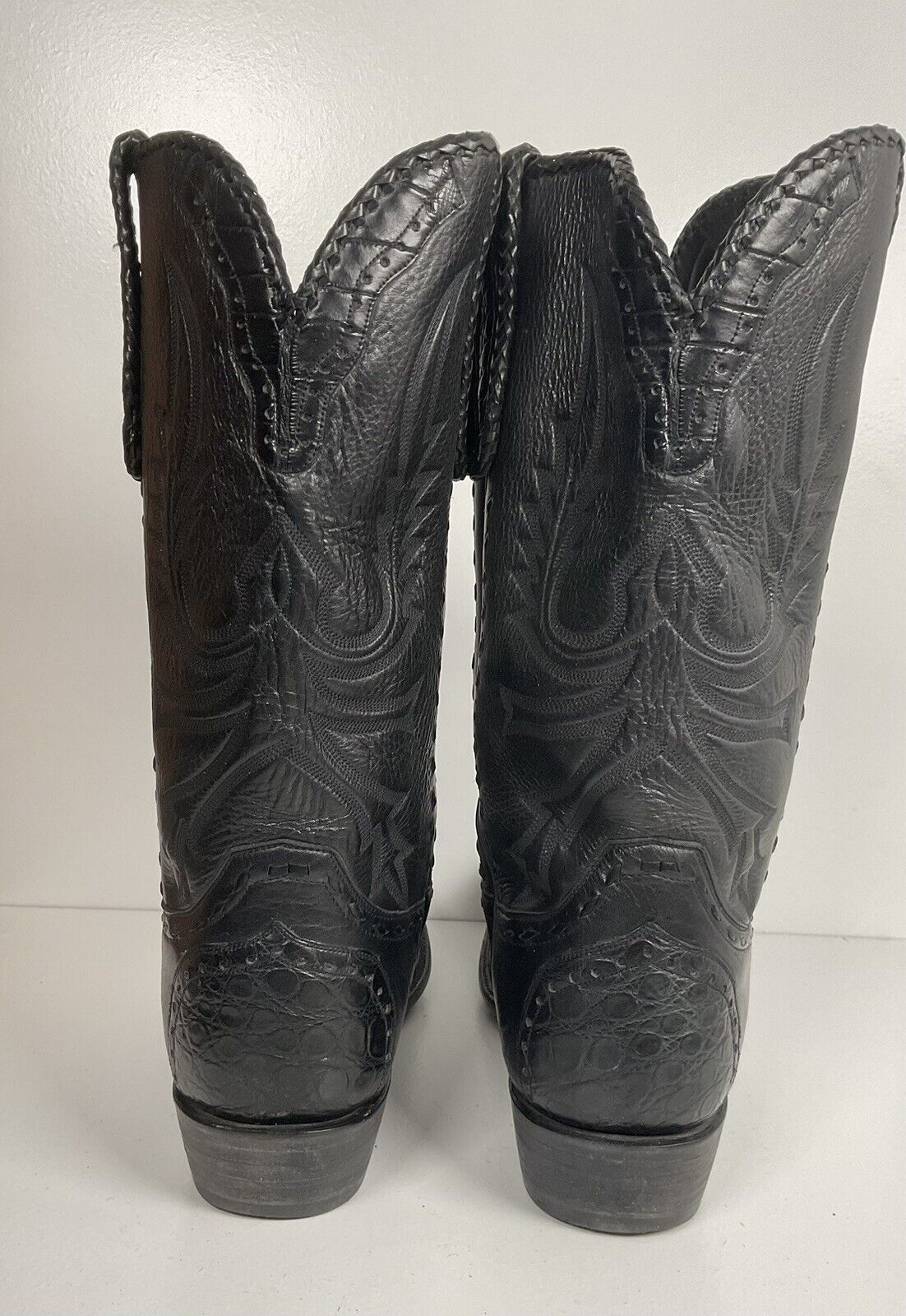 Stallion Custom Alligator Wingtip Cowboy Boots 13.5 Buck Lace Triad