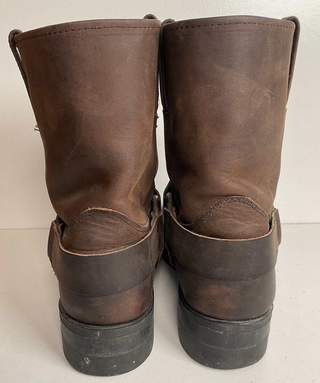 Frye Gaucho Harness Moto Boots 12 M Square Toe Style 87400 USA Made