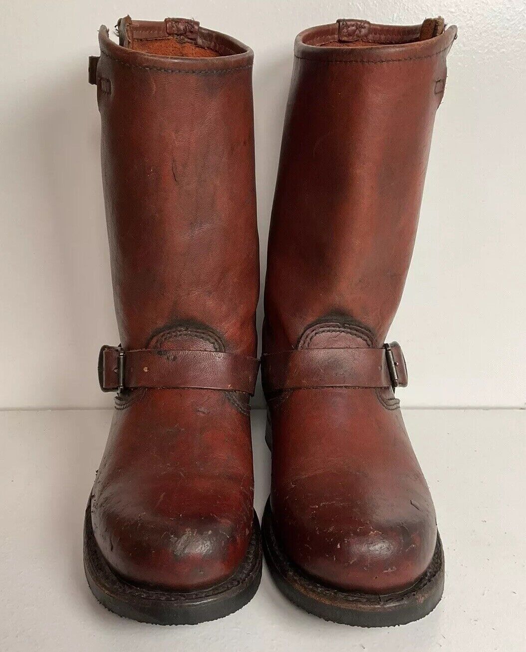 Frye Women’s Engineer Harness Boots 6 M 150th Anniversary Distressed Style