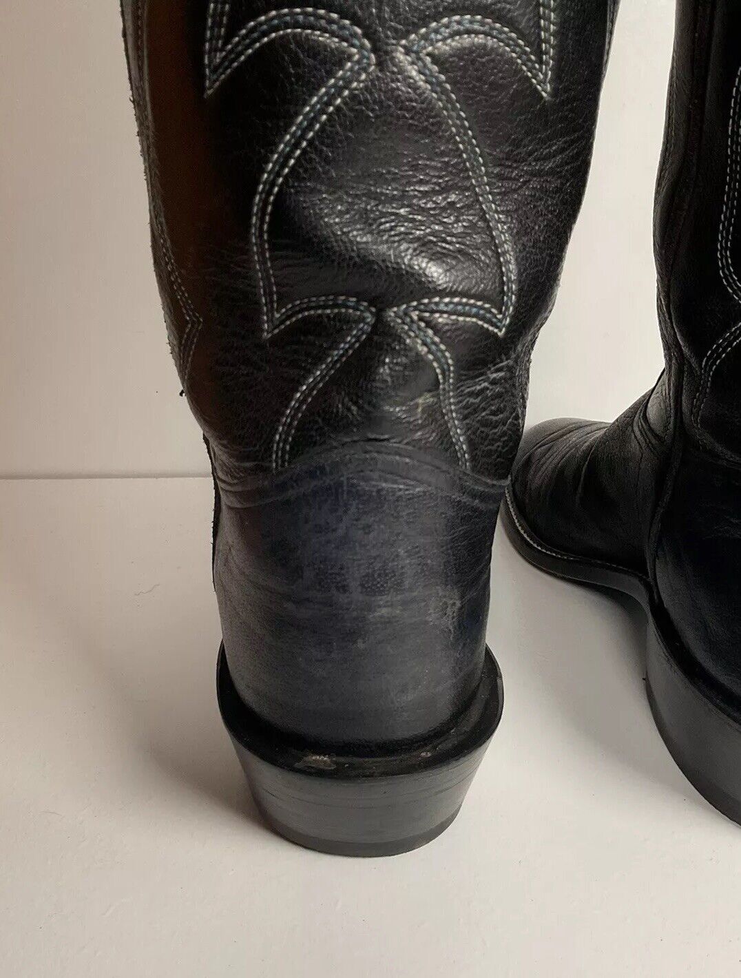 Custom 16” Buckaroo Cowboy Boots 10 B Cavalry Style Kangaroo Leather