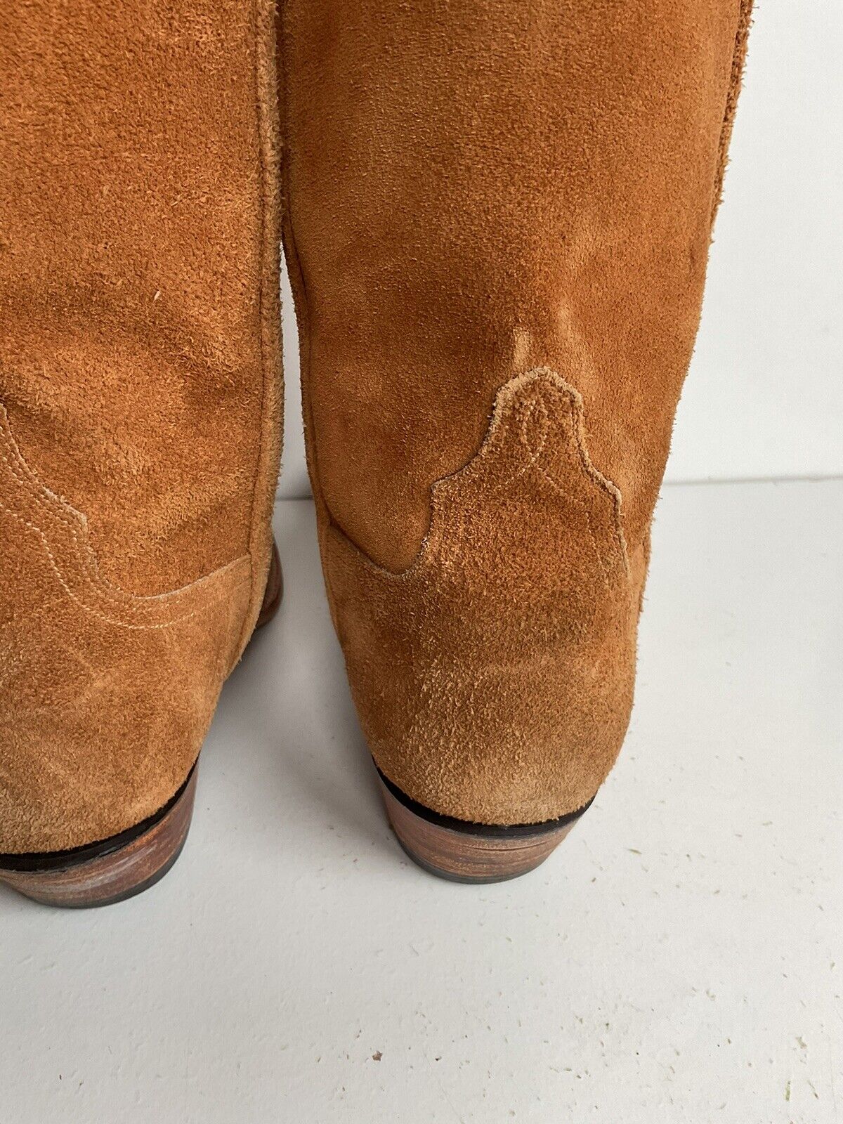 Buffalo Chips Full Rough Out Suede Cowboy Boots Men’s 7.5 D | Women’s 8.5 Custom New York