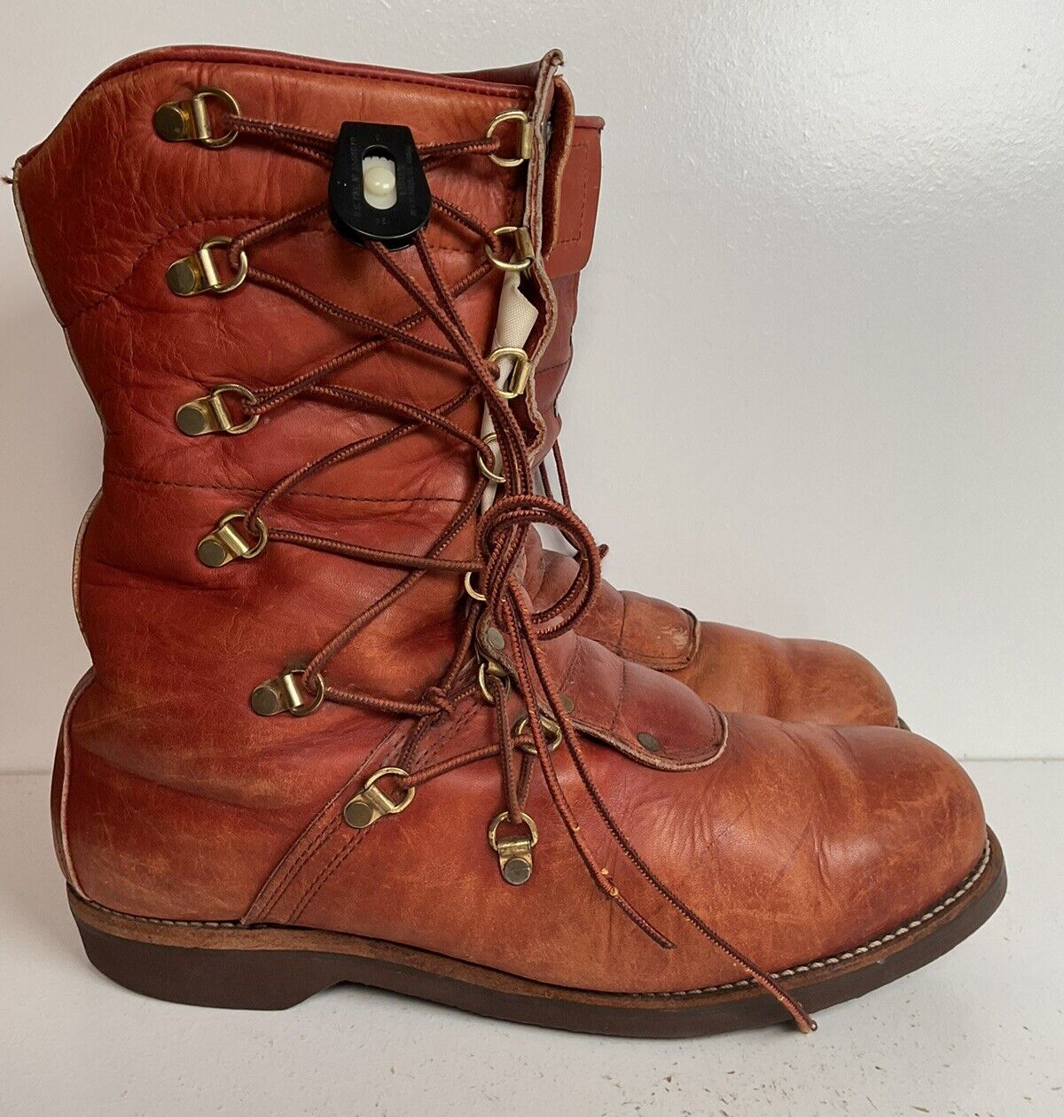 Vintage Chippewa Sherpa Lined Winter Boots 11 EE Brown Leather Kush N Kollar