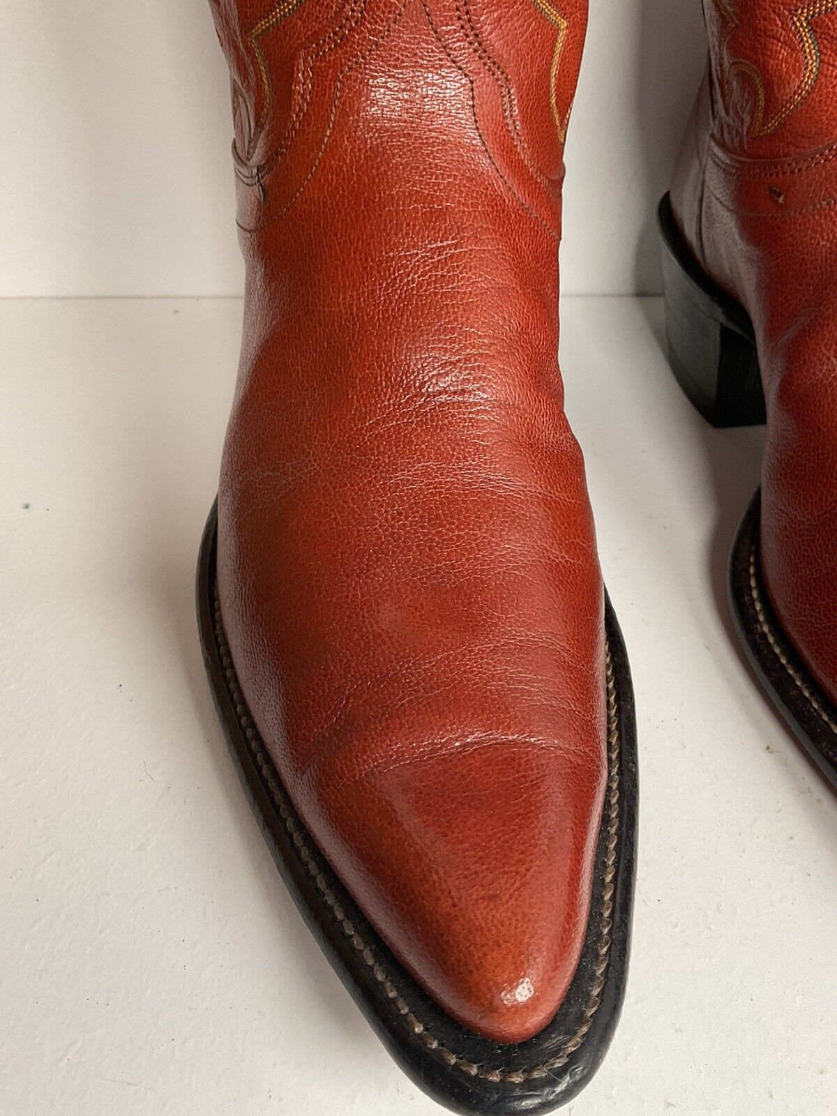 Olathe Exotic Full Kangaroo Cowboy Boots 11 B USA Made