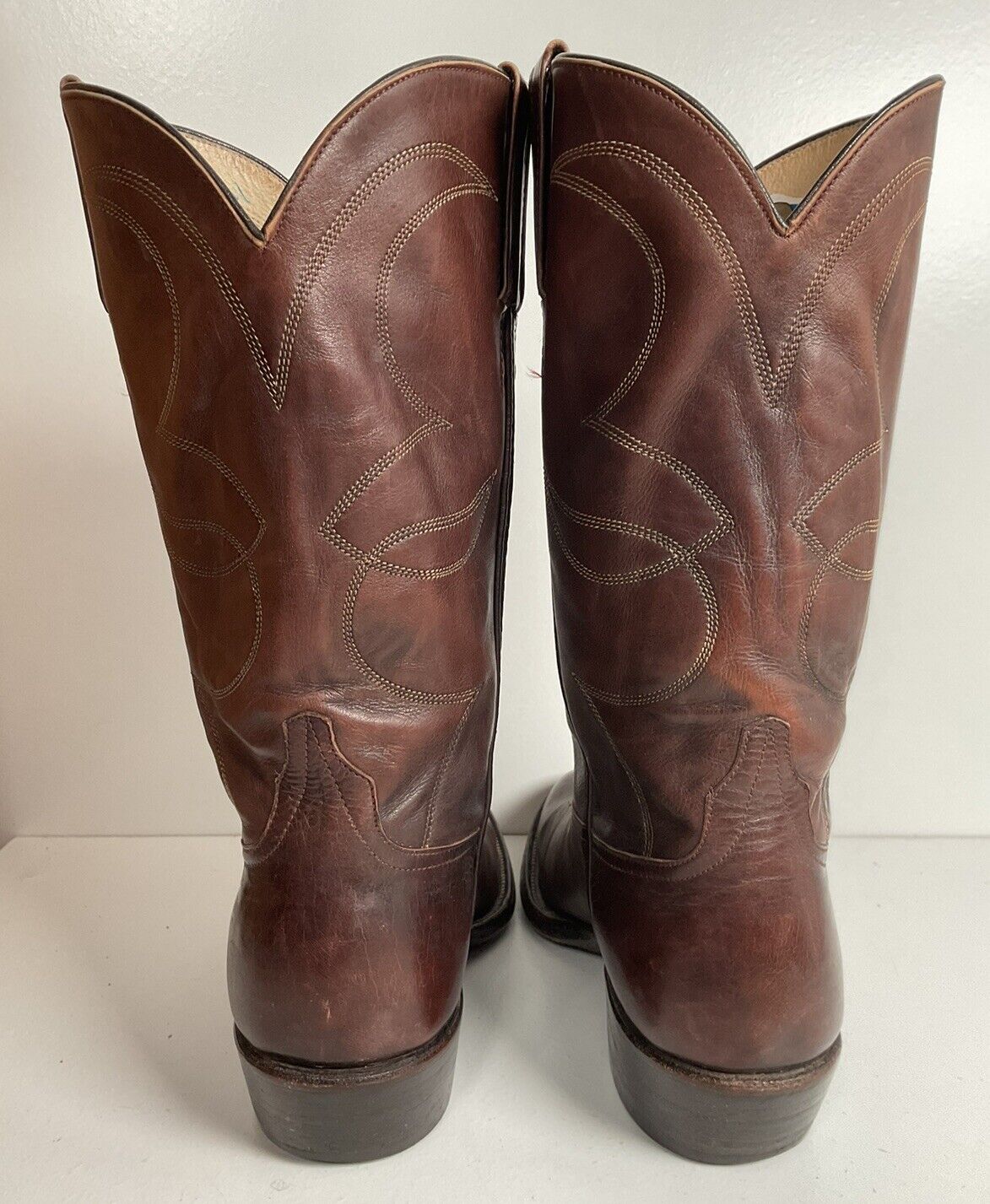 Vintage Rocky Carroll Custom Cowgirl Boots 8-8.5 Texas Americana