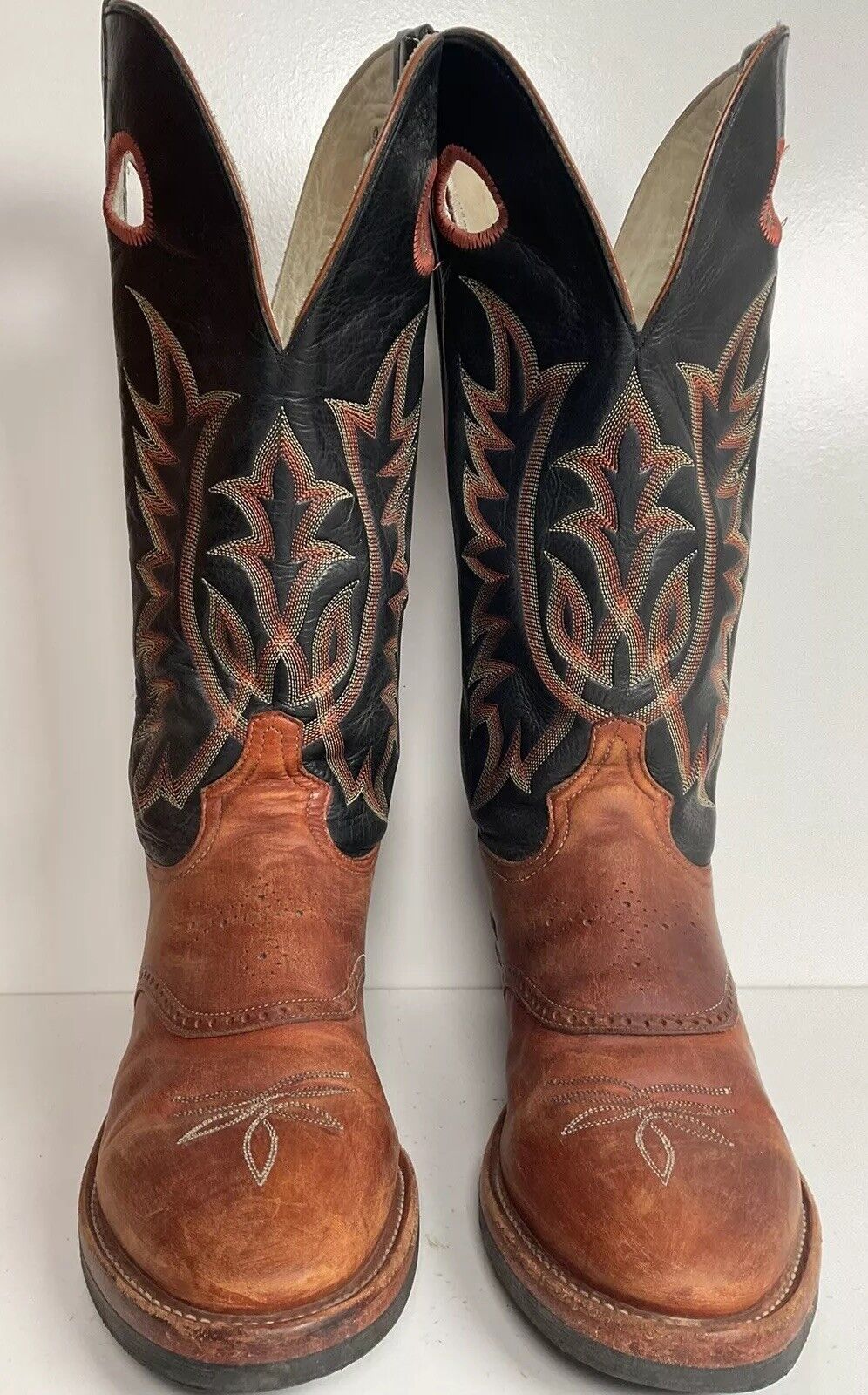 Tony Lama 17” Buckaroo Cowboy Boots 11.5 D USA Made