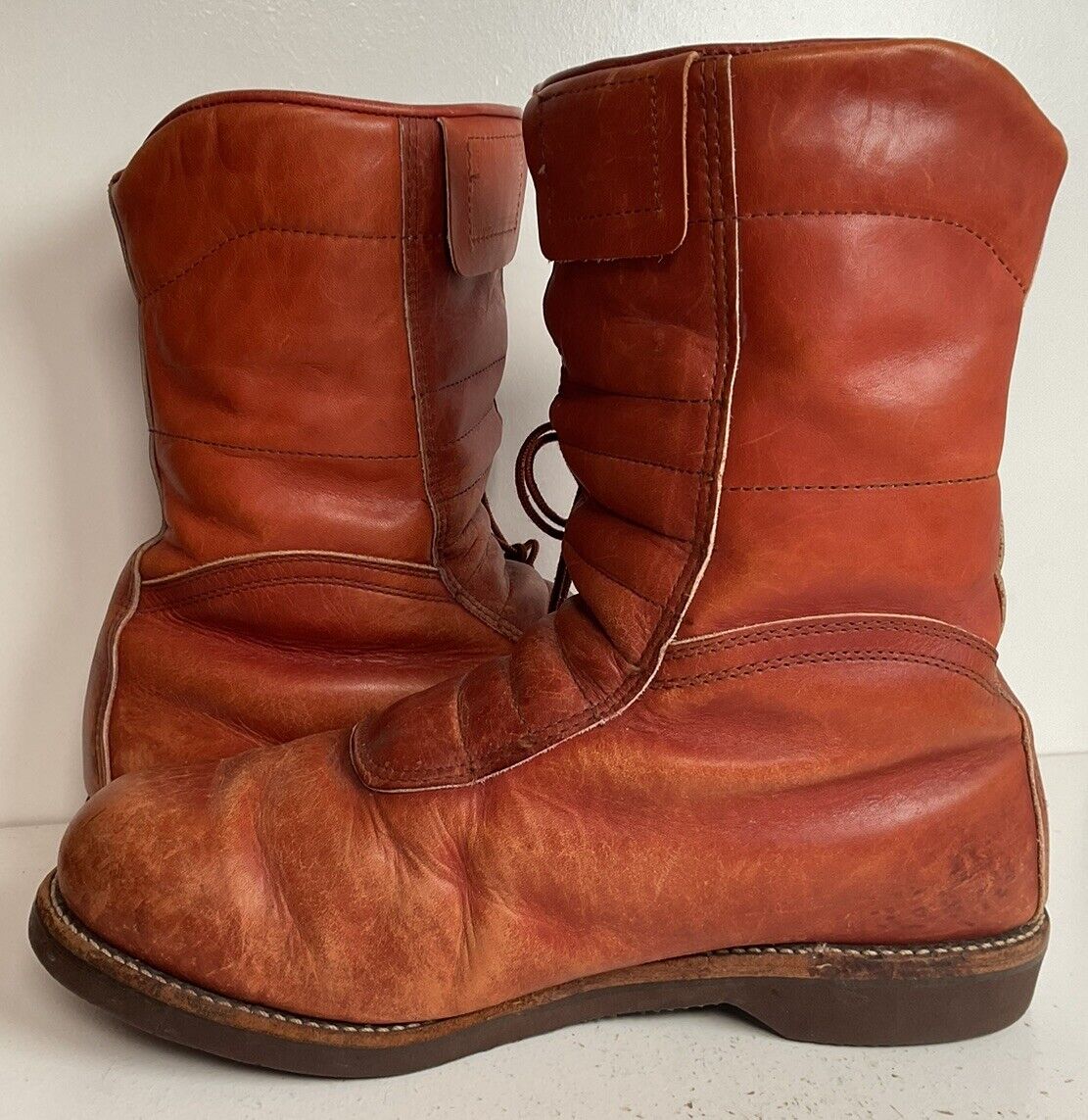 Vintage Chippewa Sherpa Lined Winter Boots 11 EE Brown Leather Kush N Kollar