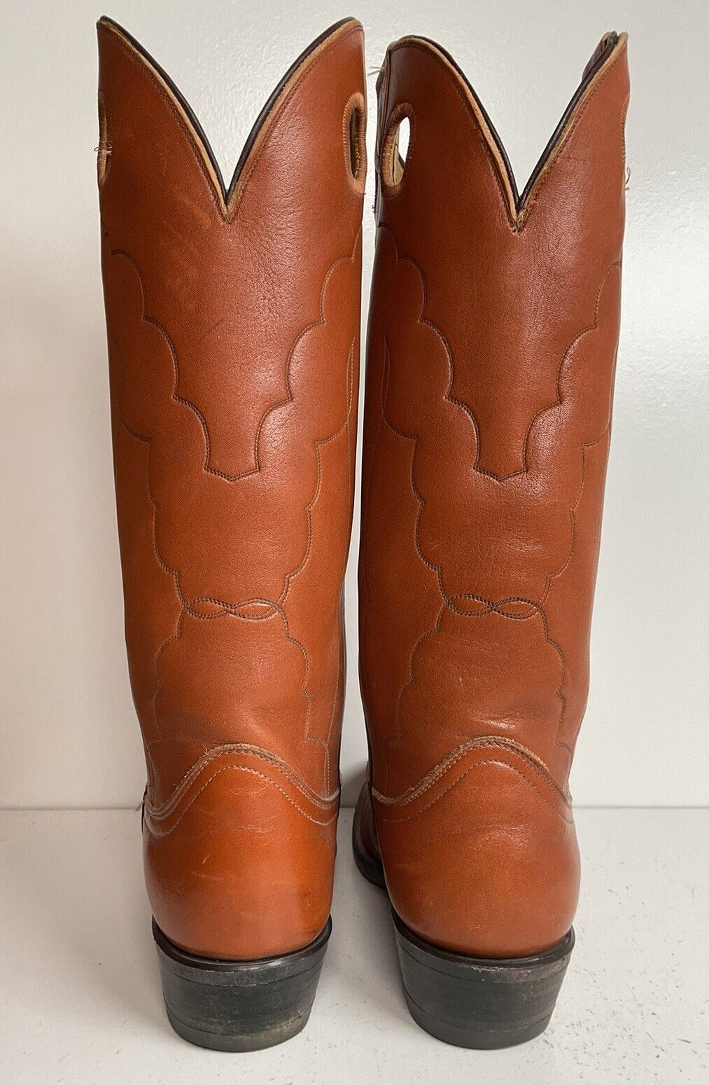 Vintage Tony Lama Buckaroo Cowboy Boots 7.5 D Punchy