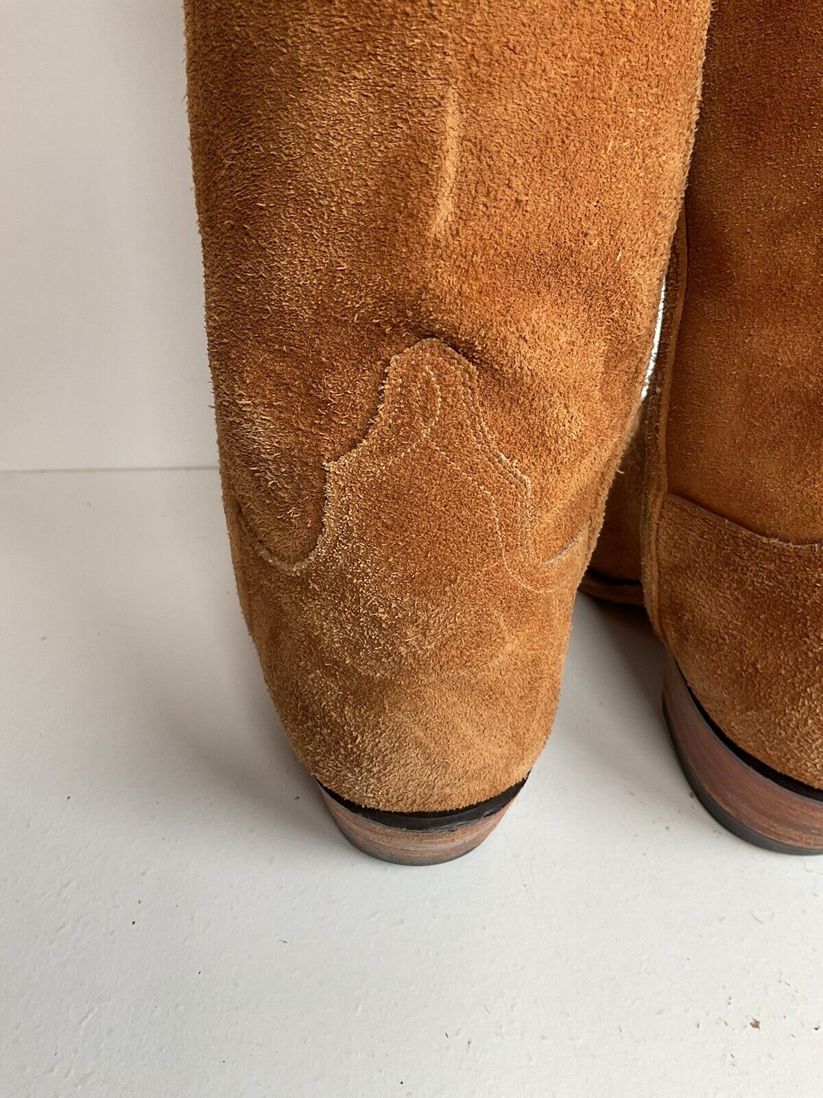 Buffalo Chips Full Rough Out Suede Cowboy Boots Men’s 7.5 D | Women’s 8.5 Custom New York