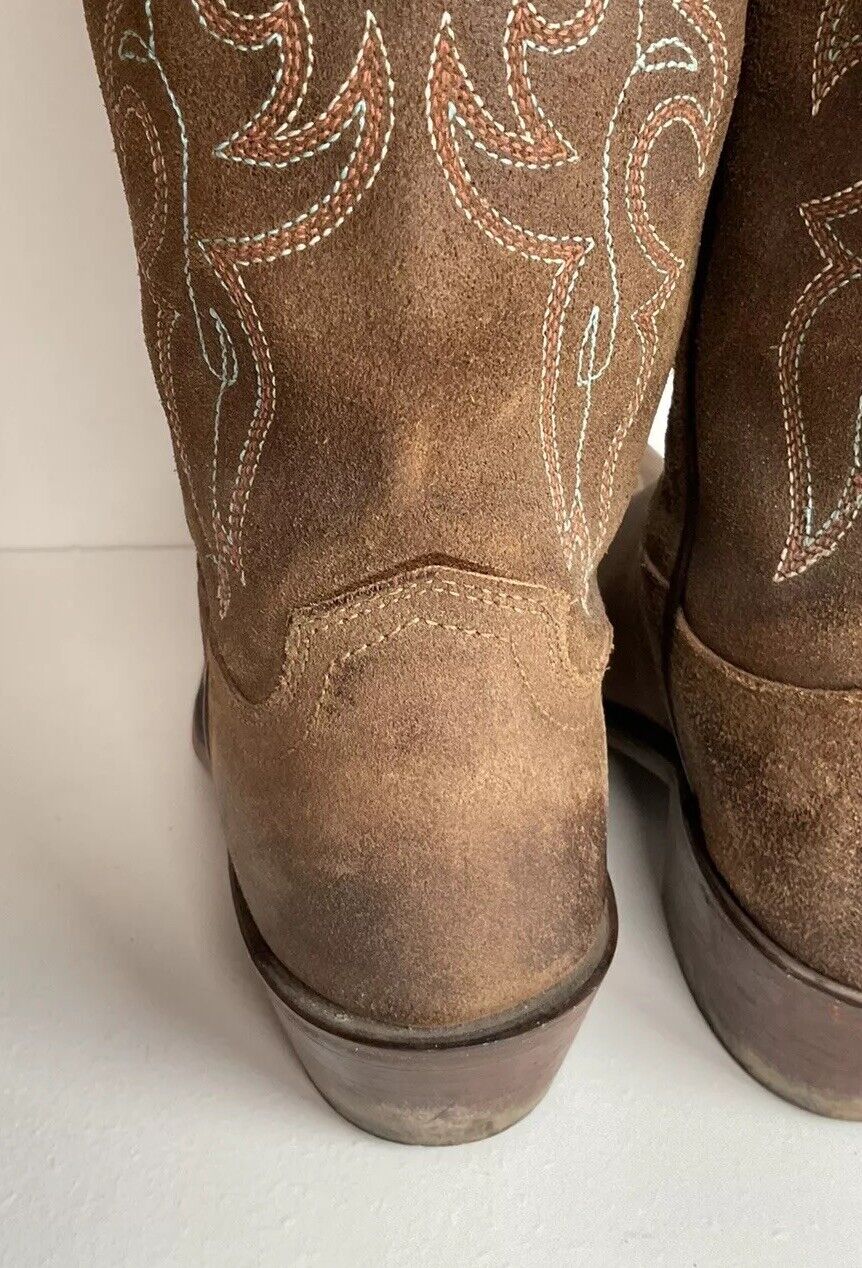 Lucchese 1883 Women’s Rough Out Suede Cowgirl Boots 7.5 B