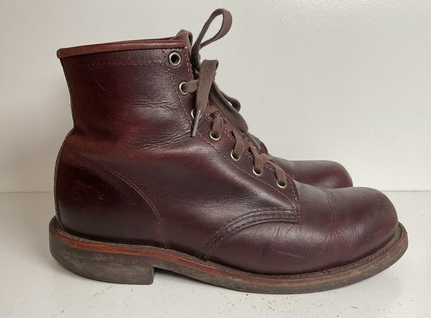 Vintage LL Bean Service Boot 7.5 EE USA Made Oxblood