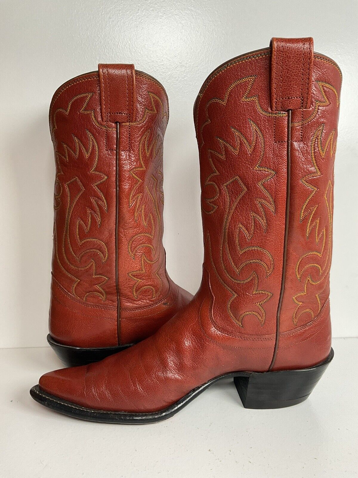 Olathe Exotic Full Kangaroo Cowboy Boots 11 B USA Made