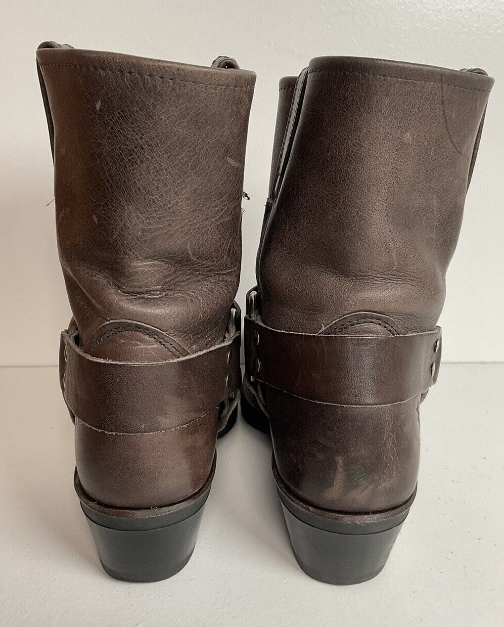 Frye Women’s Short Engineer Harness Boots 7.5 M USA Made Snip Toe