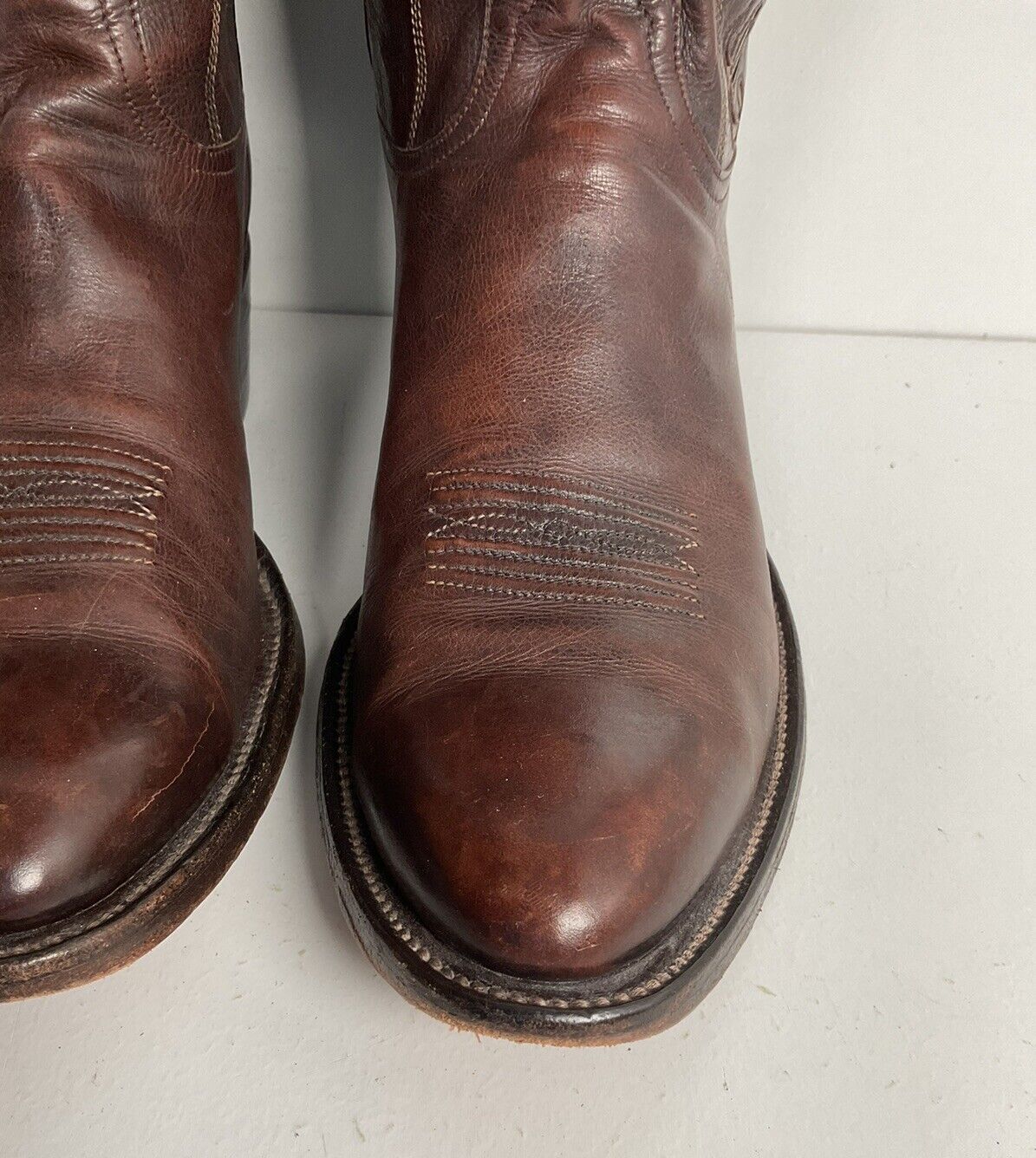 Vintage Rocky Carroll Custom Cowgirl Boots 8-8.5 Texas Americana