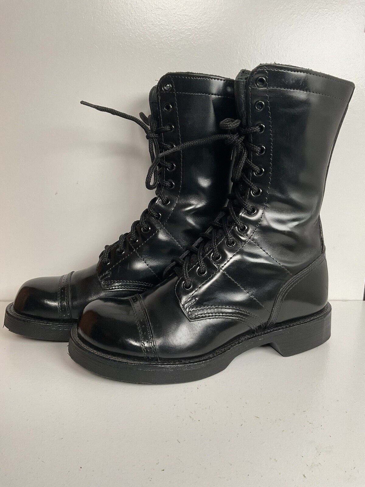 Corcoran Paratrooper Jump Boots 85 EE Cap Toe Style XC1500 Glossy Patent