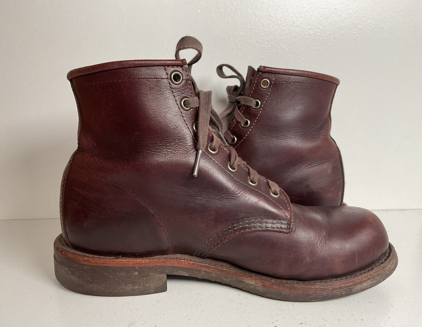 Vintage LL Bean Service Boot 7.5 EE USA Made Oxblood