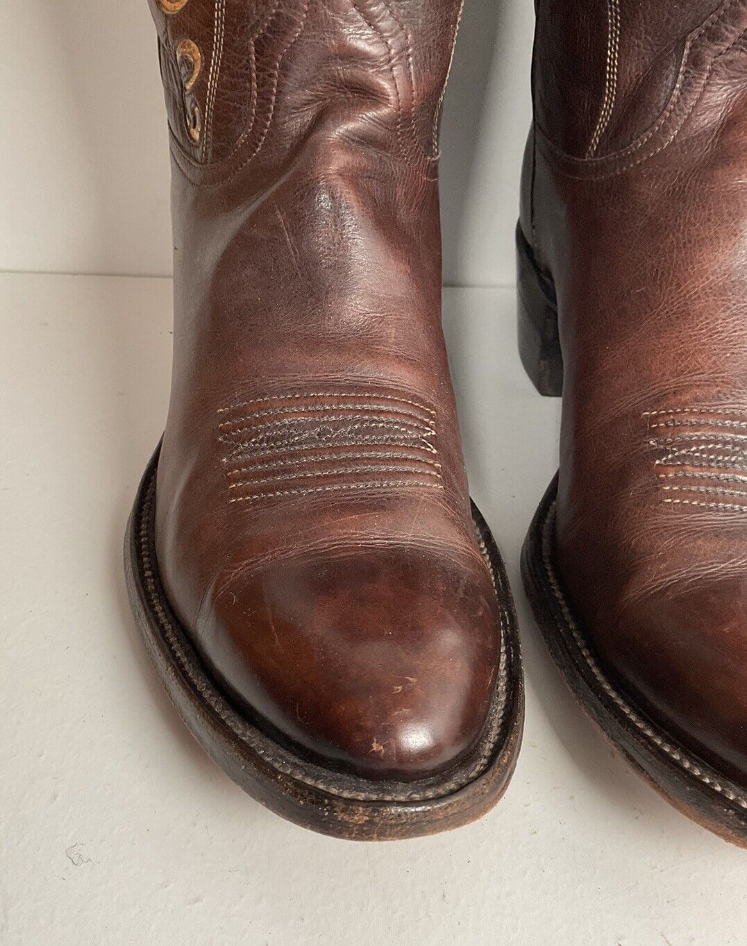 Vintage Rocky Carroll Custom Cowgirl Boots 8-8.5 Texas Americana