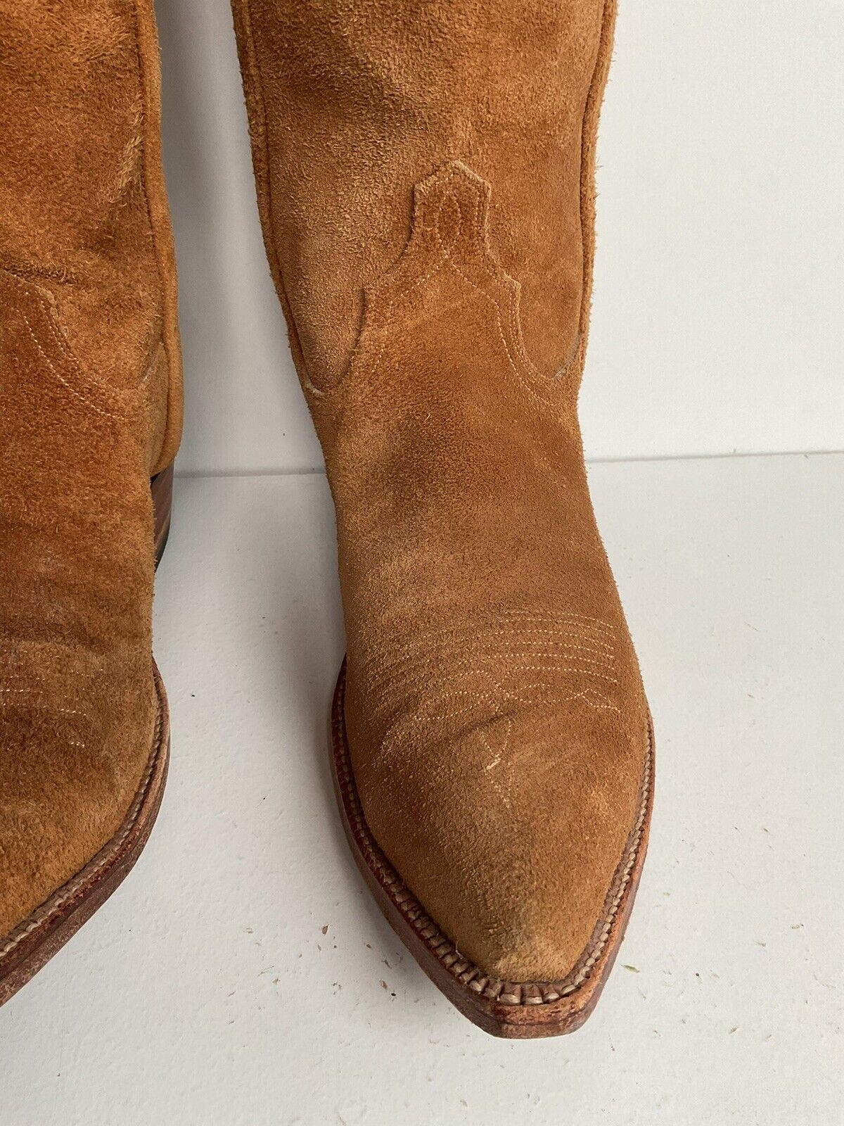 Buffalo Chips Full Rough Out Suede Cowboy Boots Men’s 7.5 D | Women’s 8.5 Custom New York