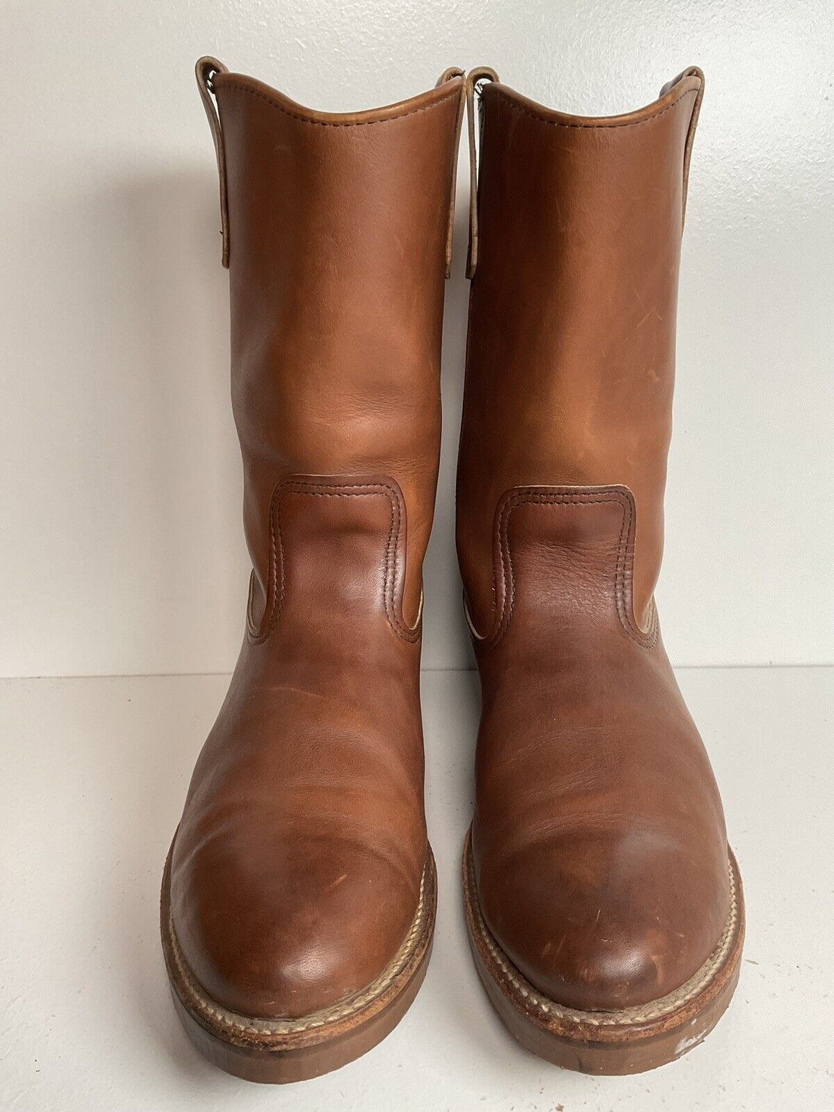 Red Wing Leather Nail Seat Work Boots 11.5 AA Pull On Style 289 Soft Toe