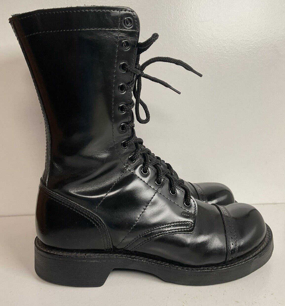 Corcoran Paratrooper Jump Boots 85 EE Cap Toe Style XC1500 Glossy Patent