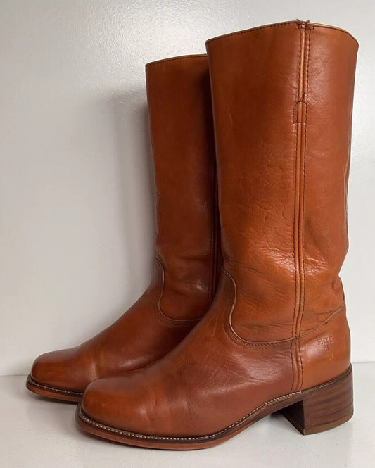 Frye Campus Boots 10 D USA Made Chunky Vintage New Half Soles