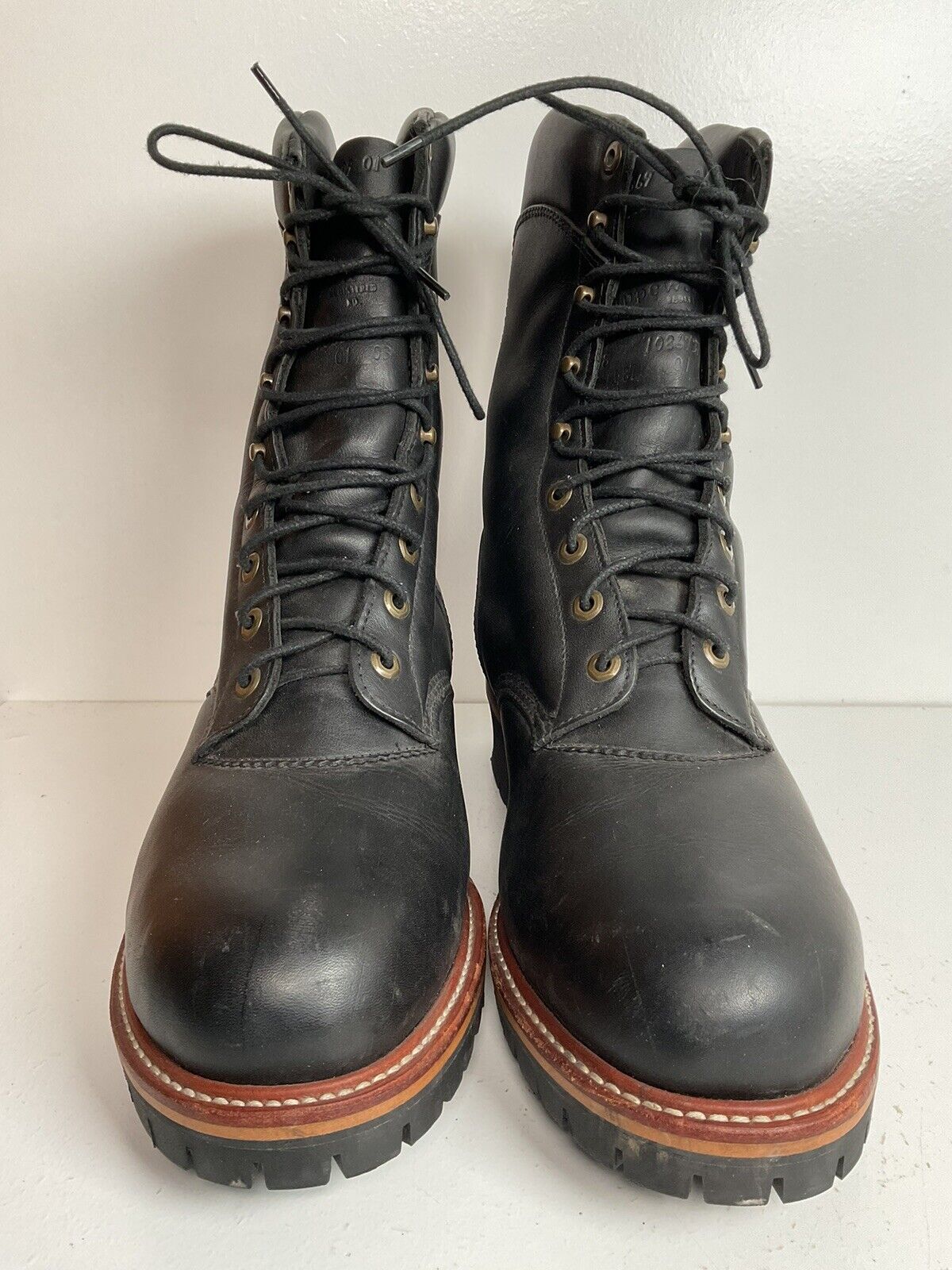 Chippewa Super DNA 9” Steel Toe Logger Boots 13 E Insulated USA Made