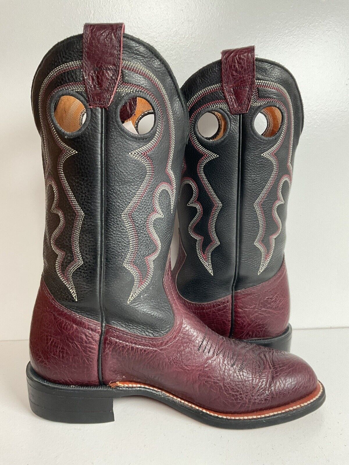 Boulet Buckaroo Cowgirl Boots 7.5 C Punchy Rodeo Collection