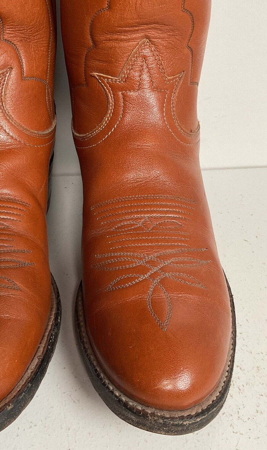 Vintage Tony Lama Buckaroo Cowboy Boots 7.5 D Punchy