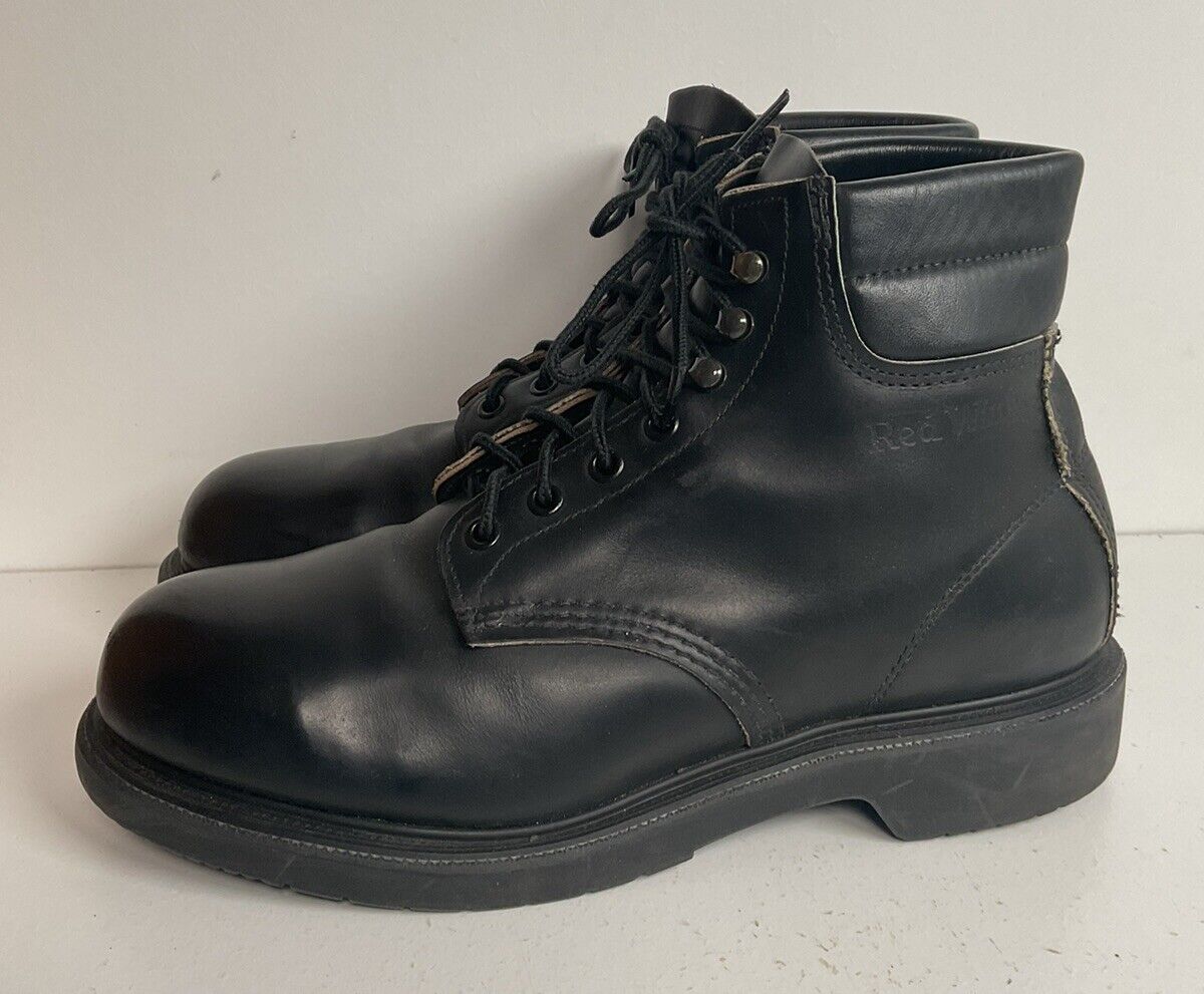 Vintage 90s Red Wing Super Sole 1.0 Steel Toe Work Boots 8.5 EEE Style 2243