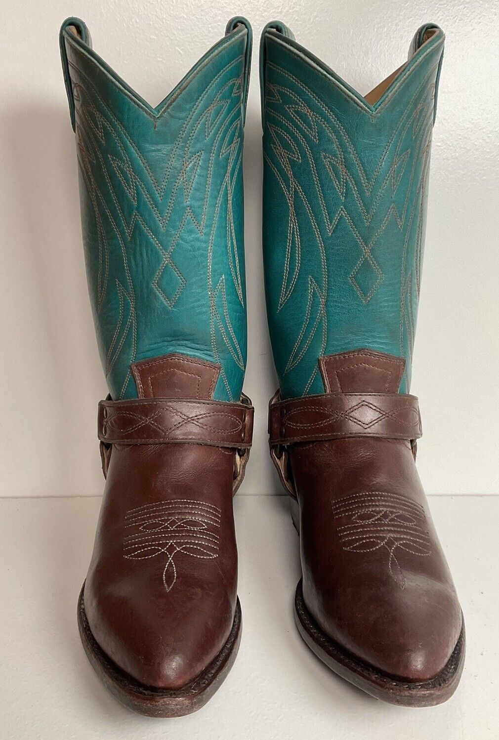 Frye Women’s Billy Teal Harness Western Boots 8.5 B