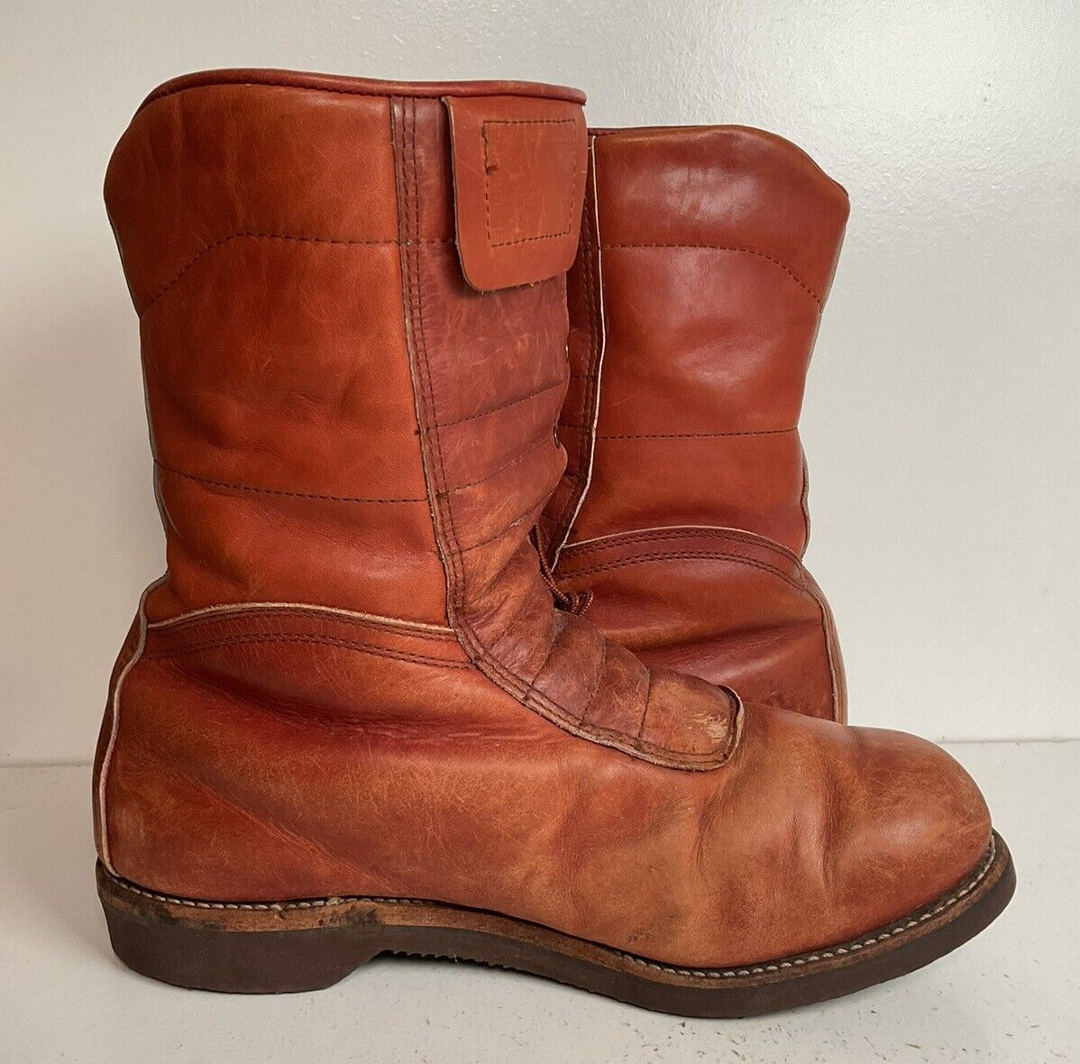 Vintage Chippewa Sherpa Lined Winter Boots 11 EE Brown Leather Kush N Kollar