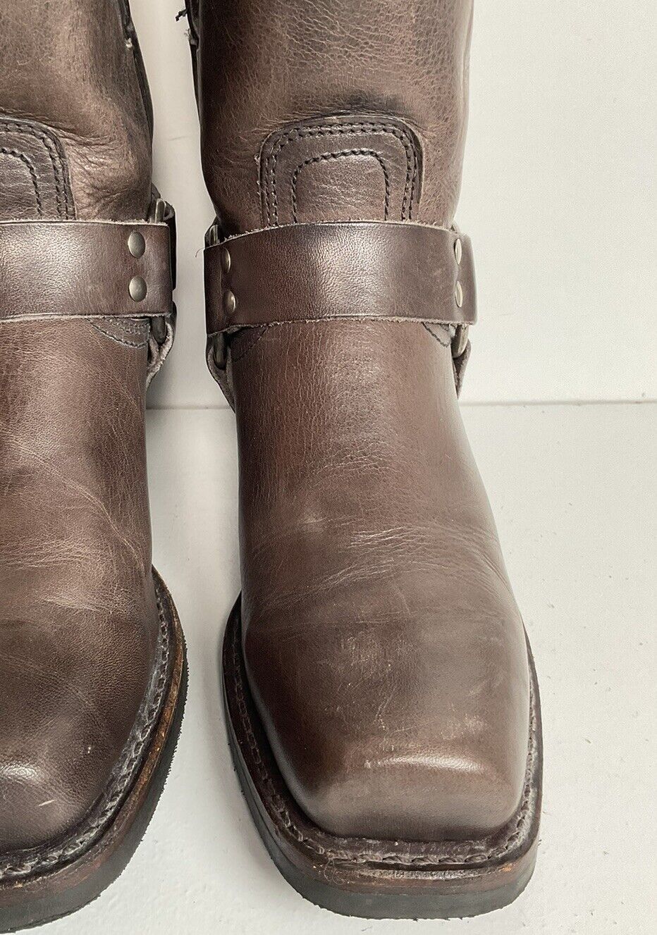 Frye Women’s Short Engineer Harness Boots 7.5 M USA Made Snip Toe