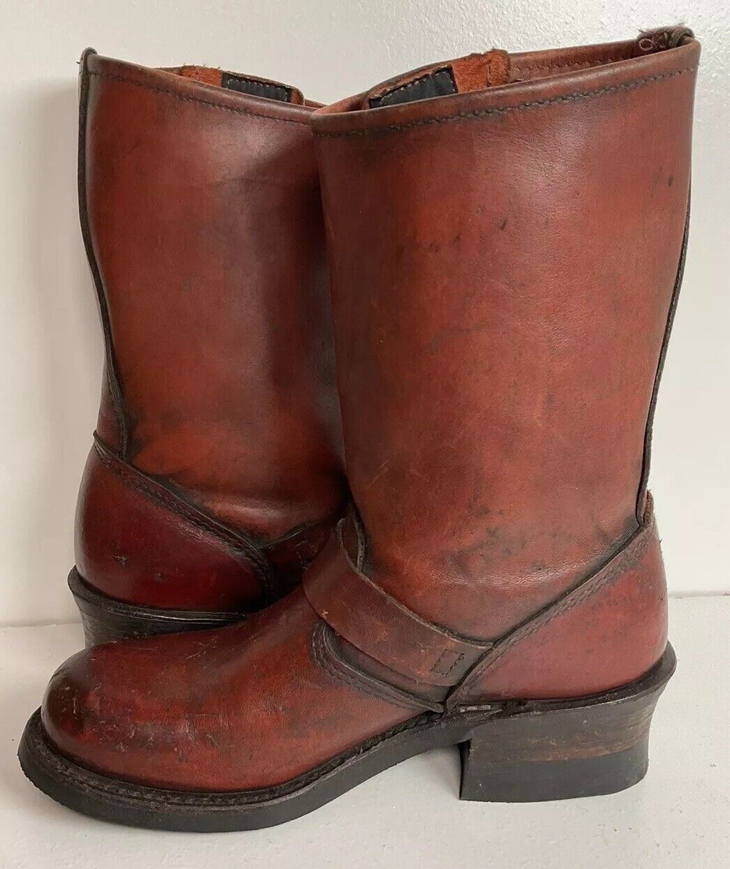 Frye Women’s Engineer Harness Boots 6 M 150th Anniversary Distressed Style