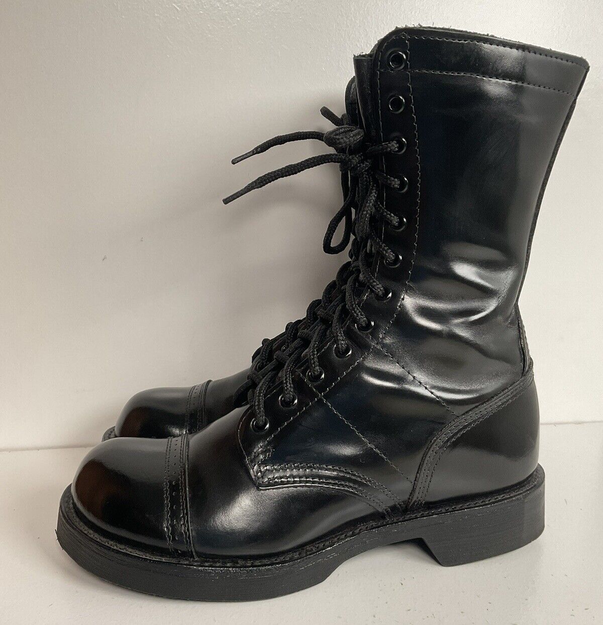 Corcoran Paratrooper Jump Boots 85 EE Cap Toe Style XC1500 Glossy Pate Lake s Boot Company