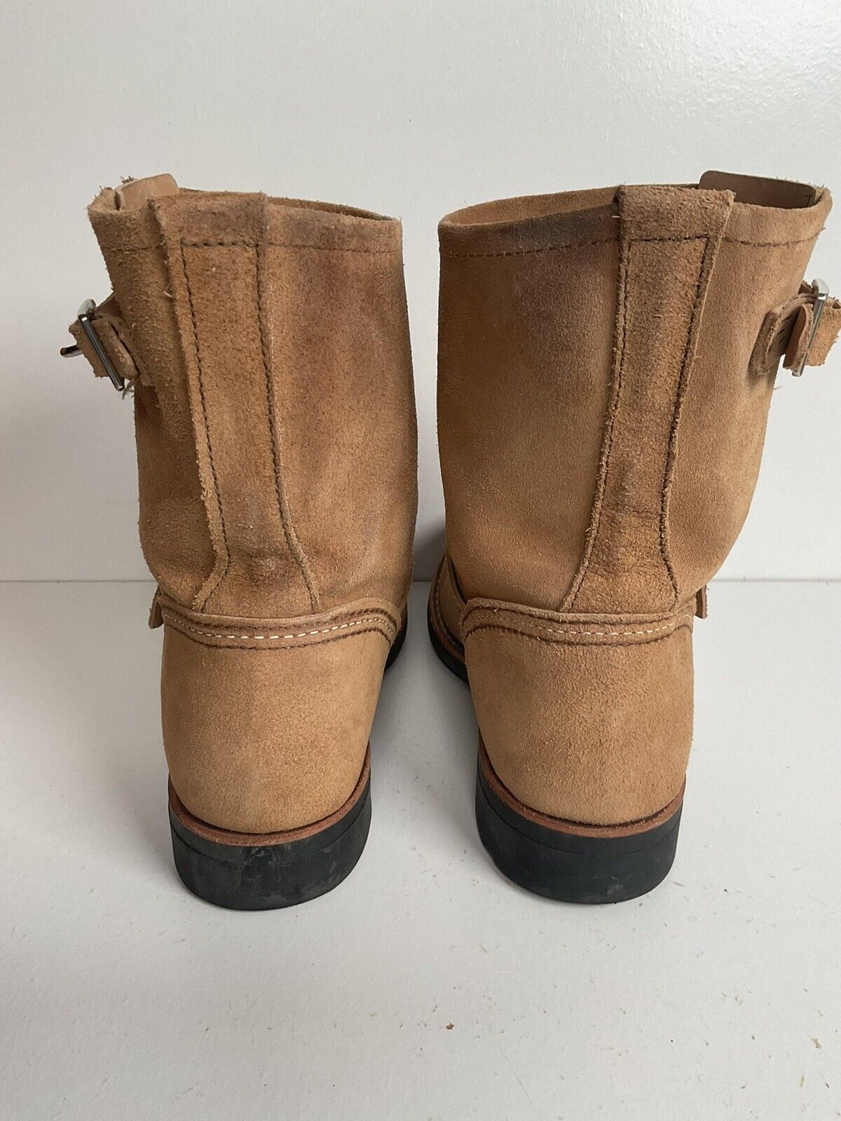 Red Wing Women’s Sand Mojave Suede Engineer Boots 8 B USA Made Style 3358