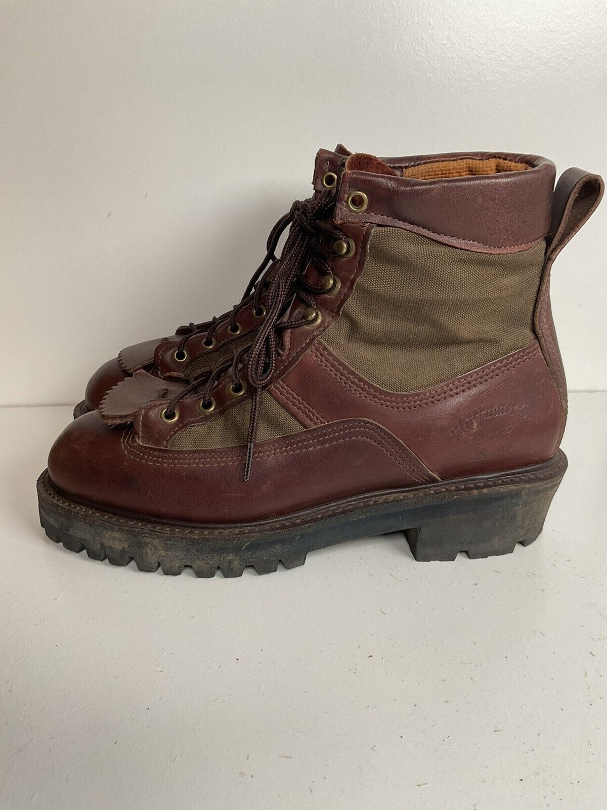 Hoffman Composite Toe Lineman Hiker Boots 8 EE Style 19600 USA Made