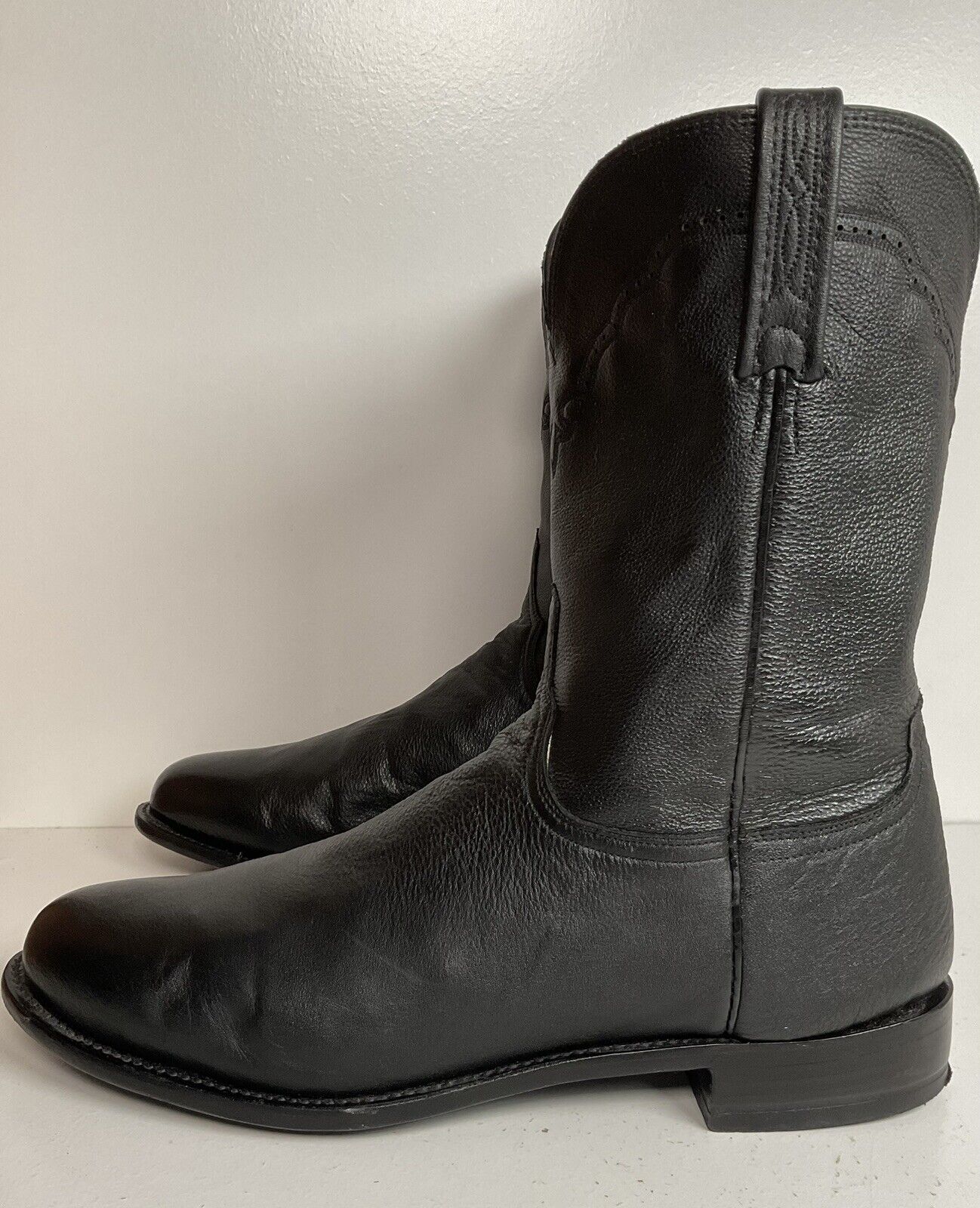 Lucchese 1883 Classic Black Roper Boots 14 EE