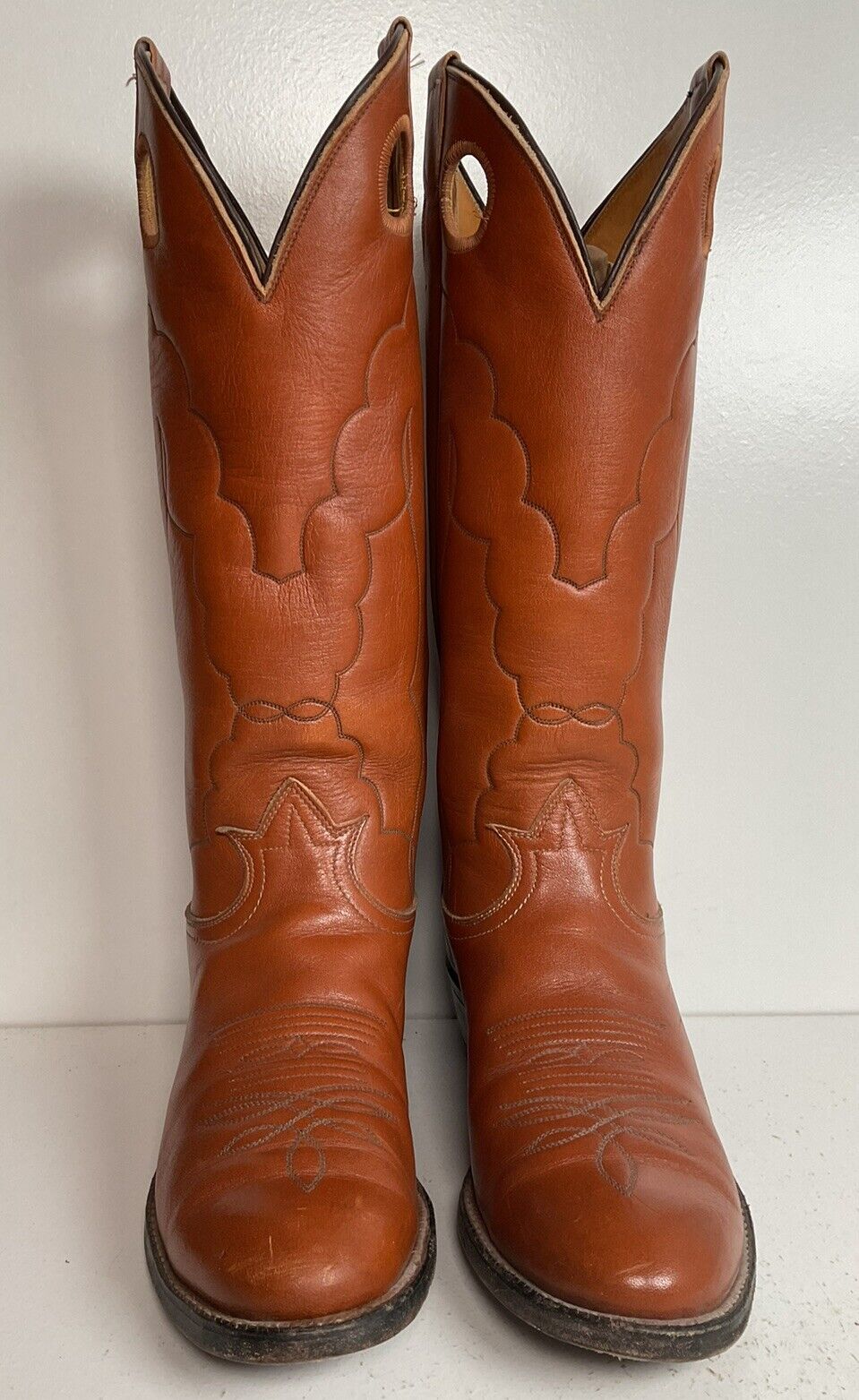 Vintage Tony Lama Buckaroo Cowboy Boots 7.5 D Punchy